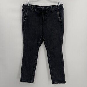 Torrid Feel The Fit Plus Black Wash Pull On Straight Leg Jeans Women's 1S